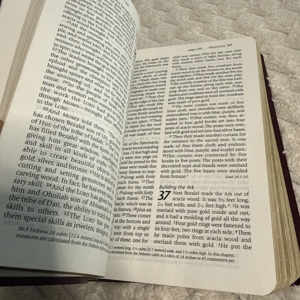 Holy Bible New Living Tyndale Red Letter Verse Finder Large Print Burgundy 1996